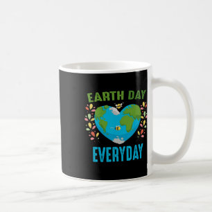 Caneca De Café Coração Moldou a Terra Abelhas do Dia a Dia No Mun