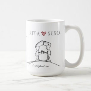 Caneca De Café Coração NUNO de RITA