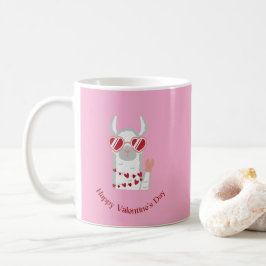 Caneca De Café Coração Romântico do Dia dos Namorados Fofo - Vale