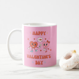 Caneca De Café Coração Romântico do Dia dos Namorados - Valentine