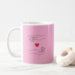 Caneca De Café Coração Romântico do Dia dos Namorados - Valentine