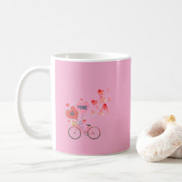 Caneca De Café Coração Romântico do Dia dos Namorados - Valentine