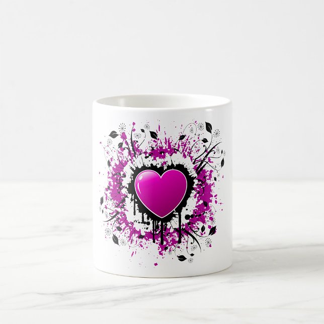 Caneca De Café Coração Roxo namorados (Criador carregado)