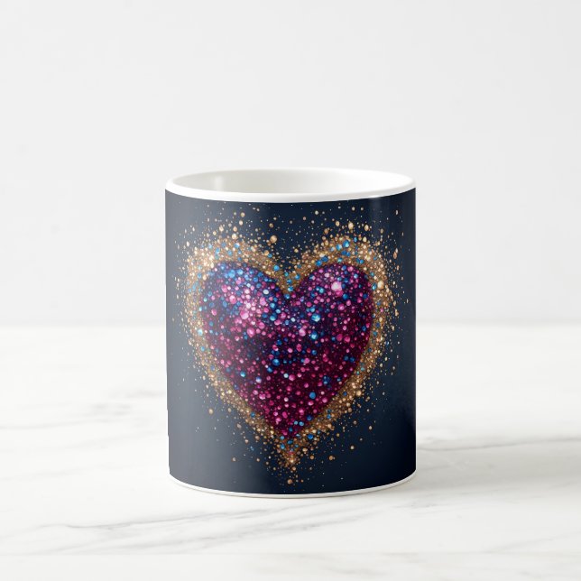 Caneca De Café Coração Sagrado Cósmico (Centro)