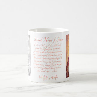 Caneca De Café Coração Sagrado de Jesus, Arte, Oração, Mug