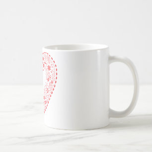 Caneca De Café Coração Vermelho