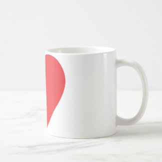 Caneca De Café coração vermelho um