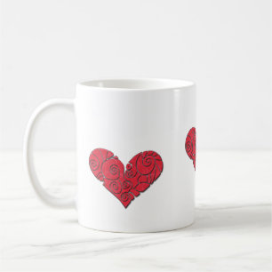 Caneca De Café Corações adoram