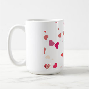 Caneca De Café Corações - amor