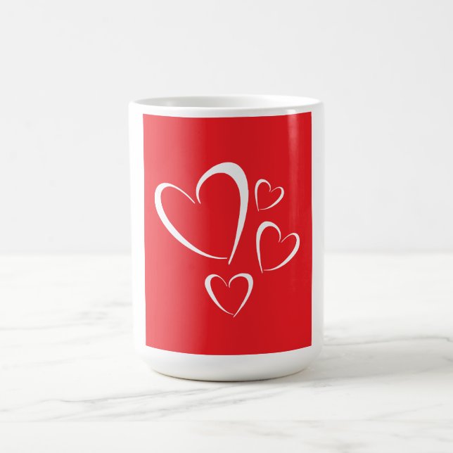 Caneca De Café Corações Café Mug (Centro)