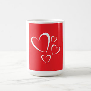 Caneca De Café Corações Café Mug