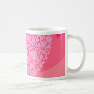 Caneca De Café Corações cor-de-rosa para Namorados Rua