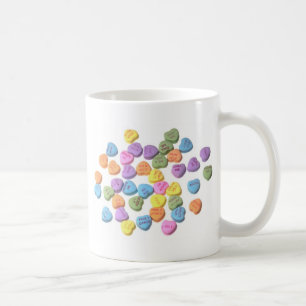 Caneca De Café Corações da mensagem dos doces