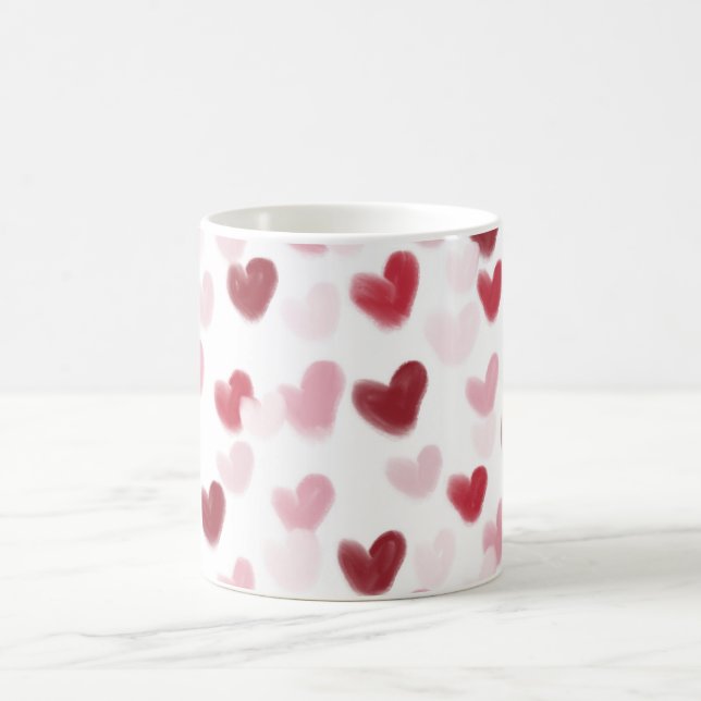 Caneca De Café Corações de Amor (Centro)