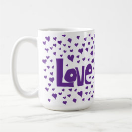Caneca De Café Corações de Amor