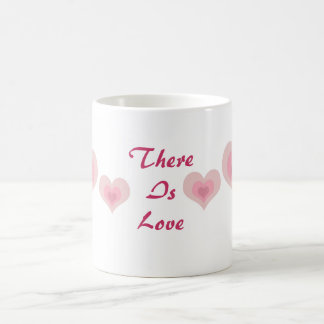 Caneca De Café Corações de Amor Rosa