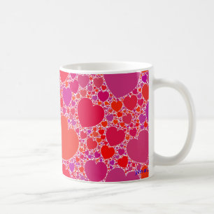 Caneca De Café corações de caída 2