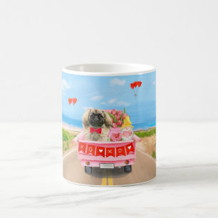 Caneca De Café Corações de Caminhões de Dia de os namorados de Ca