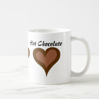 Caneca De Café Corações de Chocolate Quente