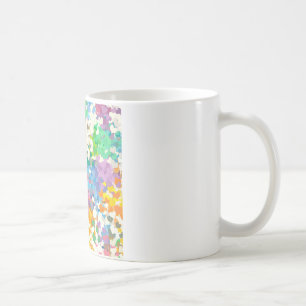Caneca De Café Corações de Confete Pastel