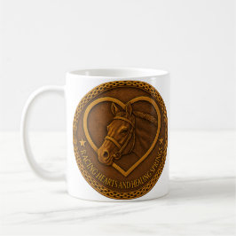Caneca de Café Corações de Corrida e Fontes de Cur
