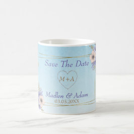 Caneca De Café Corações de Ouros E Quadro Dourado