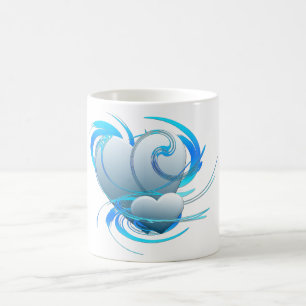 Caneca De Café Corações de Rotação