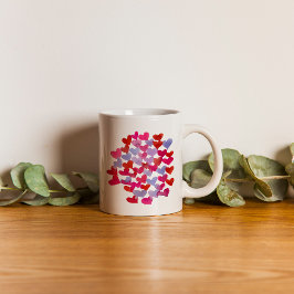 Caneca De Café Corações dias de os namorados - violeta e viva mag