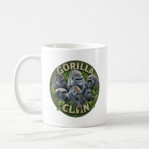 Caneca De Café Corações do Clã de Gorilas de Twycross