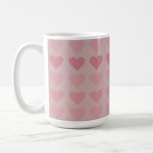 Caneca De Café Corações e Amor