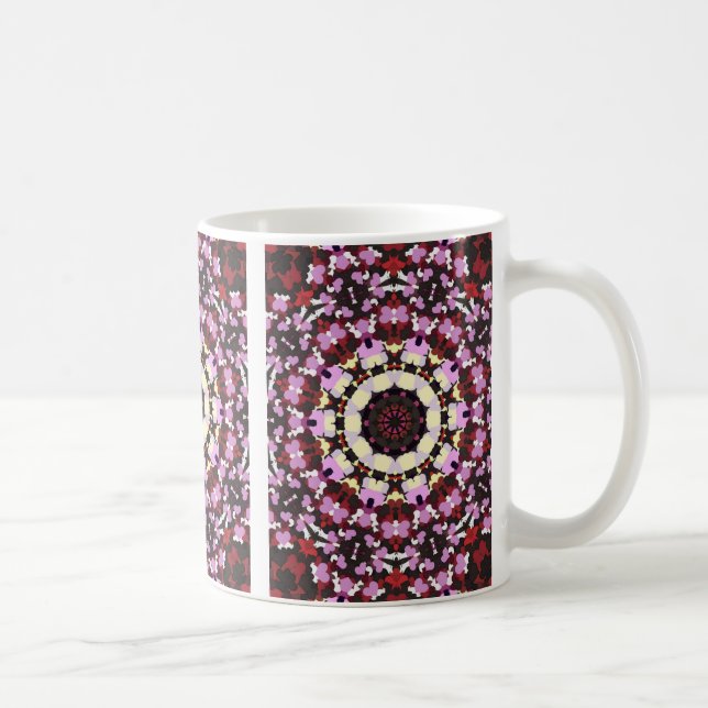 CANECA DE CAFÉ CORAÇÕES E FLORES (Direita)