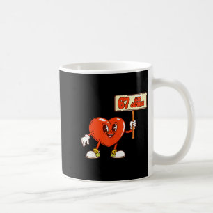 Caneca De Café Corações Engraçados 67 Dia dos Namorados Seis Sete
