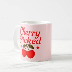 Caneca De Café Corações Escolhidos a Dedo Romântico Cottagecore R