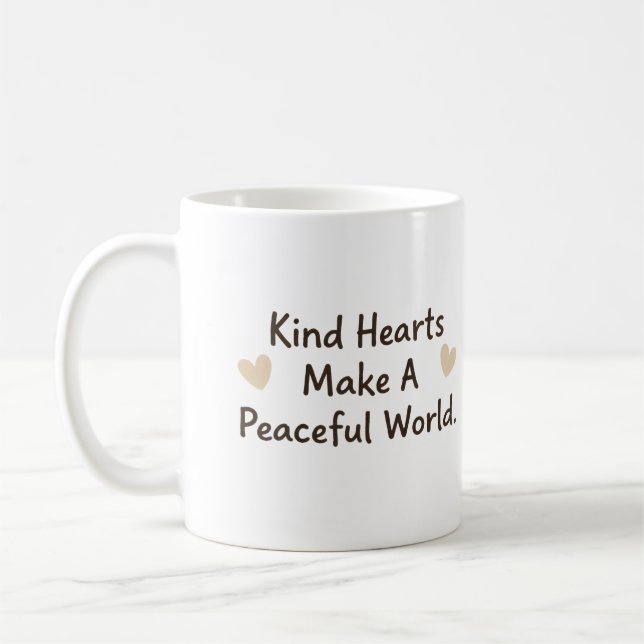 Caneca De Café Corações Gentis (Esquerda)