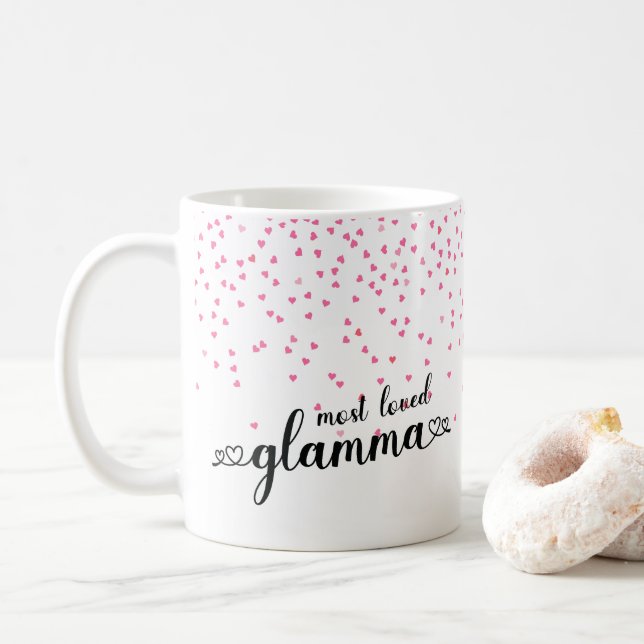 Caneca De Café Corações - Glamma Mais Amado (Com Donut)