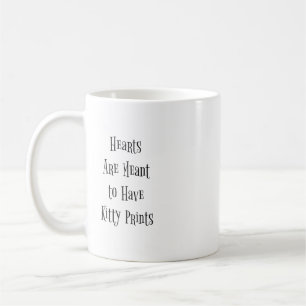 Caneca De Café Corações são feitos para ter Impressões Gatinh