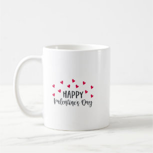 Caneca De Café Corações vermelhos Felizes dias de os namorados