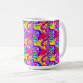 Caneca De Café Corações Vivos