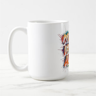 Caneca De Café "Coragem Ignora Ação" Palavras motivacionais