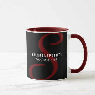 Caneca de café corajosa do monograma
