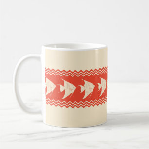 Caneca De Café Coral Coastal Angelfish Stripes