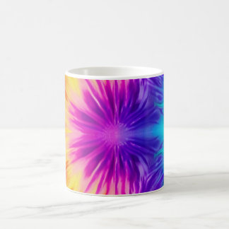Caneca De Café Corante de gravata arco-íris vibrante