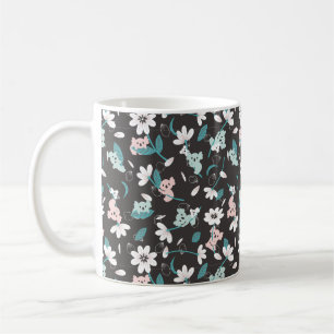 Caneca De Café Corante Koala Pattern Cute Animal e Floral