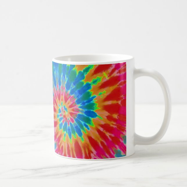 Caneca De Café Corante vermelho e azul-espiral (Direita)