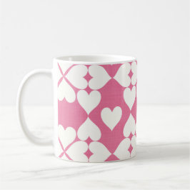 Caneca De Café corazones rosas