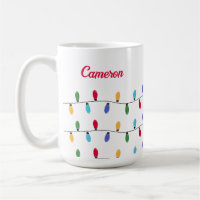 Corda de luzes colorida de Natal personalizada
