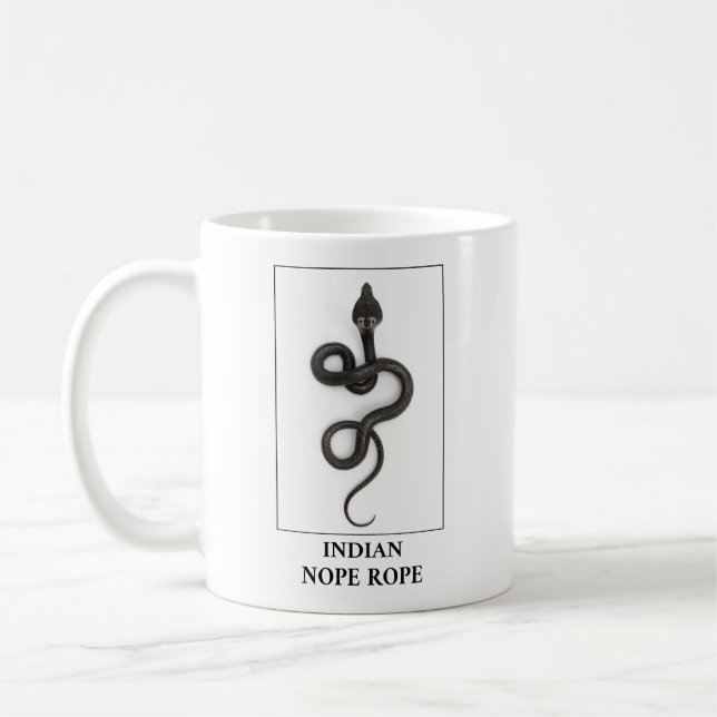 Caneca De Café Corda Nope Indiana - Perigo de Cobra Cobra (Esquerda)