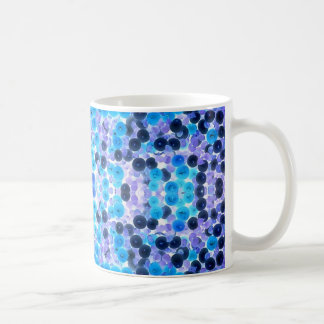 Caneca De Café Corda Púrpura Azul de Pérolas