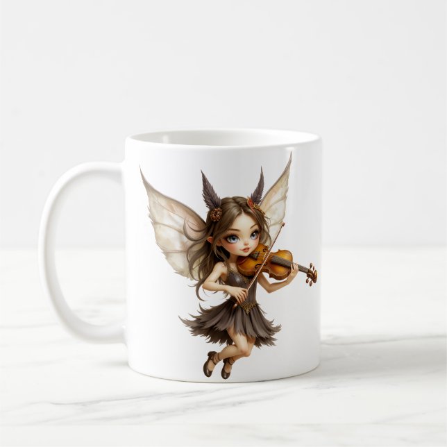 Caneca De Café Cordas Sussurrantes da Fada do Crepúsculo. (Esquerda)