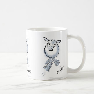 Caneca De Café Cordeiro dos desenhos animados. Para minha irmã.